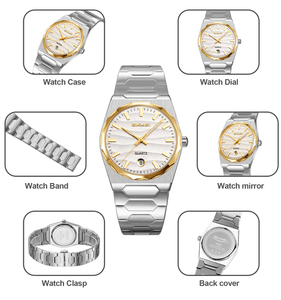 Reloj de Metal SKMEI 9382, Regalo para Hombre, Caja Personalizada, Reloj de Cuarzo Masculino de Lujo, Resistente al Agua 3ATM - Product Image 5