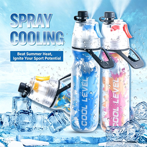 Gourde de sport moderne en plastique sans BPA, écologique, avec couvercle et paille, pour adultes, gym et voyage - Product Image 3