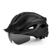 Casque de vélo VTT CE, nouveau style été, avec visière, bouton, feu arrière, léger, respirant, pour adulte, en matériau PC