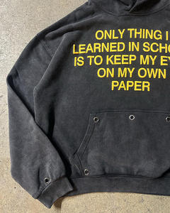 Sudadera con Capucha Vintage de Diseño Personalizado, Lavada al Ácido, de 400g, 100% Algodón <span class=keywords><strong>Terry</strong></span>, Estilo Urbano, Estampada, Oversize - Product Image 3