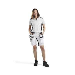 BLAKLADER-Polo Mujer 339010501098M Blanco/Gris oscuro-EAN 7330509855225 CAMISETAS Y POLOS DE TRABAJO - Product Image 3