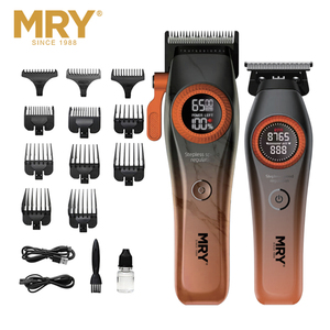 Cortadora <span class=keywords><strong>de</strong></span> Pelo MRY con Motor <span class=keywords><strong>de</strong></span> 7500 RPM, Recargable, <span class=keywords><strong>Profesional</strong></span>, <span class=keywords><strong>de</strong></span> Aleación <span class=keywords><strong>de</strong></span> Aluminio para Barbería, Máquina <span class=keywords><strong>de</strong></span> Peluquería para Hombres - Product Image 6