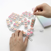 Porte-clés Fidget imprimé en 3D, jouet anti-stress, clavier interactif, bouton de décompression, cadeaux pour soulager le stress