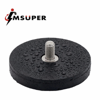 Aimants en néodyme robustes avec revêtement en caoutchouc imperméable, base de montage NdFeB pour barre lumineuse LED, vente en gros