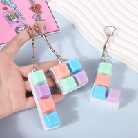 Jouets anti-stress créatifs en forme de macaron, bloc mécanique à déballer, pendentif pour clavier, plastique léger, imperméable, pour soulager le stress