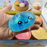 Jouet anti-stress Squishy Bun à paillettes, à remontée lente, pack mystère, pour fournitures de fête et sacs cadeaux