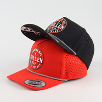 Gorra Deportiva de Golf Personalizada OEM Unisex de 5 Paneles, Gris, 100% Poliéster Oxford Dobby, con Diseño de Puntos, Leopardo, Frutas en Relieve, Logotipo de Goma y Perforaciones