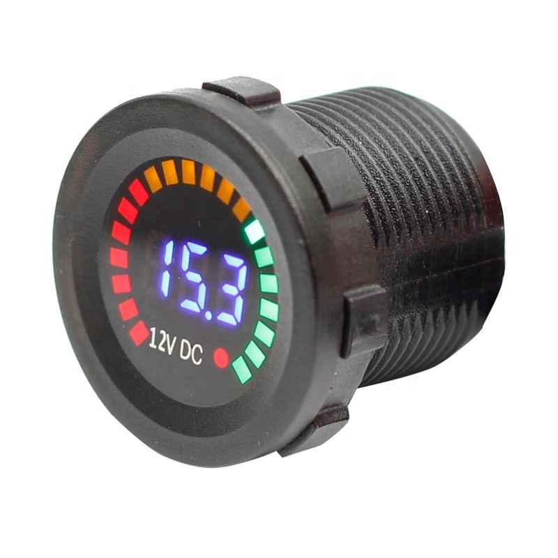 DC12V Round Car Volt Meter Voltmeter