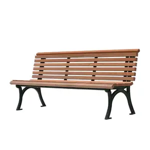 Banco de madera para exteriores, Banco de madera para parque exterior, asiento de Banco vintage compuesto de plástico, jardín público, patio, Banco de silla de mediados de siglo