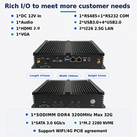Mini PC Industrial Sin Ventilador Intel N100, HDMI2.0, DC 12V, Intel I226-V 2.5GbE LAN, M.2 2280 NVME, SATA3.0