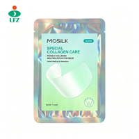 Nouveaux produits : Masque facial soluble au collagène pour le front, les joues et le cou, effet liftant et fondant, en feuille, pour peaux sèches