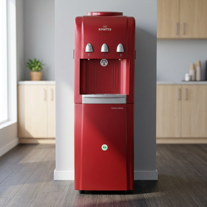 Dispensador de Agua Fría y Caliente Compacto de Plástico Kimatsu KWD 7005, Diseño de 3 Grifos, Instalación Eléctrica en Soporte, para Hogar y Hotel - Product Image 2