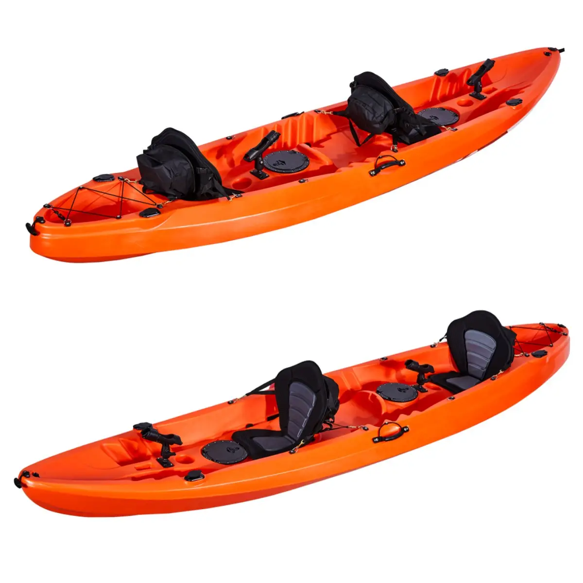 Kayak de tourisme OEM Chine 2 ou 3 places à usage familial Vente en gros Mer Océan à poser sur le toit