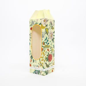 Elegante caja de embalaje de flores Ramo de floristería decorativo Regalo portátil reciclable con ventana abierta - Product Image 5