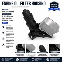 Housing Filter Oli Mesin Heavy Duty untuk BMW Seri 3 4 5 8 OE 11428488578 Tahan Benturan Cocok Sempurna