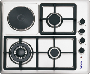 Bếp điện cảm ứng thiết bị nhà bếp gas 3 + 1 Burner thép không gỉ Bảng điều chỉnh Bếp gas 4 Burner Bếp gas HOB - Product Image 4