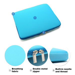 กระเป๋าใส่แล็ปท็อปกันน้ำ กันกระแทก ขนาด 13 14 นิ้ว ทำจากนีโอพรีน ป้องกันรอยขีดข่วน  กระเป๋าคอมพิวเตอร์แบบนุ่ม - Product Image 3