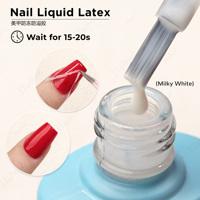 HipSterr OEM Private Label Air Dry Peel Off Base Coat Cuticle Protective Nail Latex Tape Peel Off Liquid Latex for Nails
