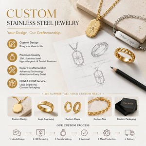 Collar con Colgante de Sol, <span class=keywords><strong>Luna</strong></span> y Estrella Celestial, Chapado en Oro de 18K, de Acero Inoxidable Personalizado, Joyería Hipoalergénica Impermeable, Venta al Por Mayor - Product Image 3