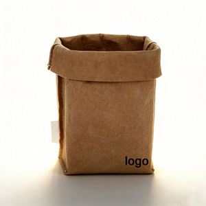 Factory Direct Customizable Washable Kraft Paper Storage <b>Basket</b> Eco-friendly Ideal for Household Packaging - Product Image 1
