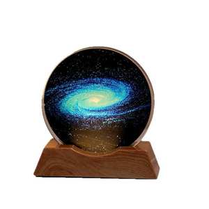 ไฟกลางคืนลูกบอลคริสตัลรูปดาวบนท้องฟ้า3D แกะสลักด้วยเลเซอร์ไฟฐานแอลอีดีเรืองแสงในช่วงเทศกาลกลางคืนไฟห้องนอนของขวัญตกแต่งเดสก์ท็อป - Product Image 6