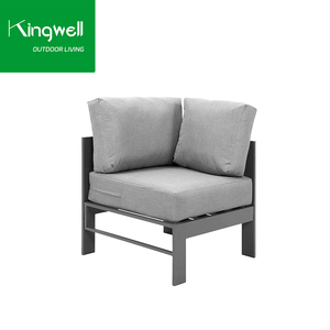 Venta al por mayor <span class=keywords><strong>KD</strong></span> embalaje exterior muebles impermeable salón conjunto aluminio jardín esquina sofá para interior balcón con tumbona - Product Image 5