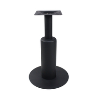 Base de piédestal de pied de table à manger en fer robuste moderne pour une utilisation intérieure/extérieure Applications hospitalières et hôtelières