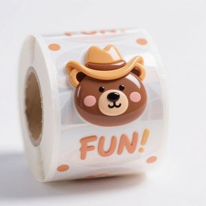Custom Cartoon Vinyl Resin Epoxy Adhesive <b>Sticker</b> Waterproof Round <b>Logo</b> Dome Epoxy Decals - Product Image 5