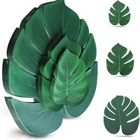 Daun Palem Buatan DaringFish Bahan Poliester Simulasi Tinggi 3 Ukuran Tropis Monstera Safari Thanksgiving