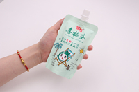 Jus de fruits debout imprimé personnalisé d'usine Doypack Gravure sur emballage de jus liquide avec bec verseur pour les enfants