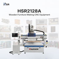 Máquina CNC Router HSR ATC para Trabajar la Madera, para Paneles de Puertas de Gabinetes, Decoración de Muebles, Grabado y Corte