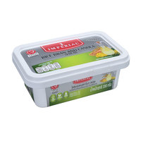Vente en gros écologique client logo impression 250g rectangulaire IML beurre récipient en plastique beurre boîte d'emballage avec couvercle