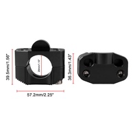 Klem Stang Motor Aluminium CNC, Klem Riser Stang Sepeda Motor, Aluminium 7/8 "22Mm 28Mm Universal