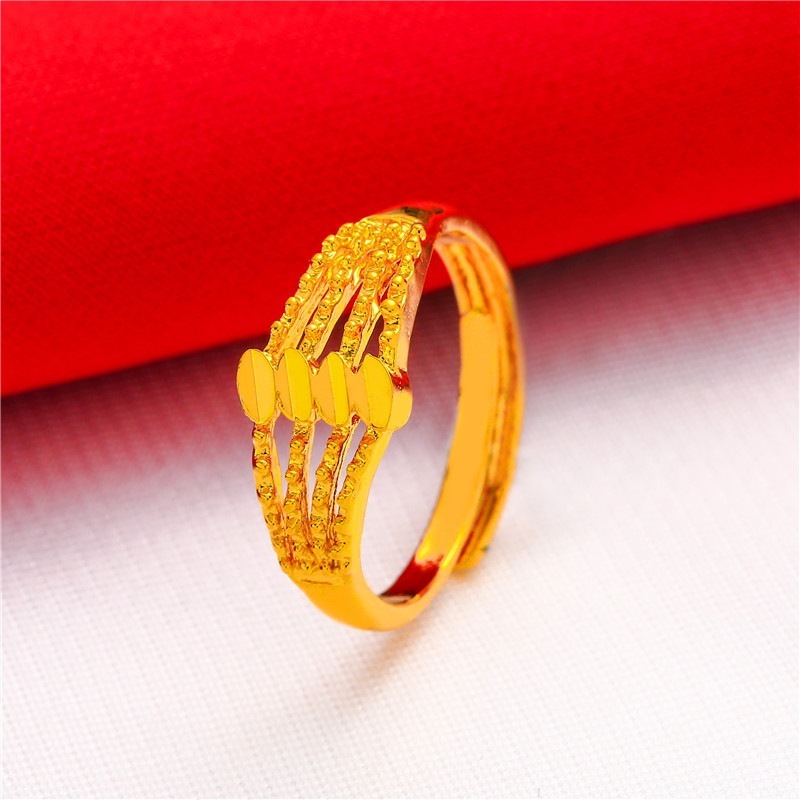 Bague blanche pour femme, taille 9, ouverture ajustable