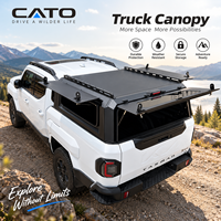 Hardtop Renforcé Tout-Terrain 4x4 pour Pick-up Toyota Hilux Revo Ford Ranger Isuzu D-max Triton avec Caisse de 5ft ou 6ft et Verrouillage à Clé