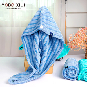 <span class=keywords><strong>Serviette</strong></span> turban pour cheveux en polyester à motif écossais antibactérien avec tissu tricoté à ions <span class=keywords><strong>argent</strong></span>és, forme pour femmes, très absorbante, séchage rapide - Product Image 3