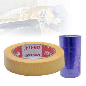 Cinta de Enmascarar Amarilla para Automóviles de Alta Calidad OEM, 24 mm x 30 m, Adhesivo de Goma de una Sola Cara, Removible, Diseño Personalizado, Papel de Presión - Product Image 6