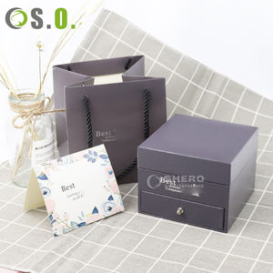 Caja de Joyería de Flores de Lujo para Regalo de San Valentín, para Collares, Anillos, Pendientes, Caja de Joyería con Diseño Floral y Lazo - Product Image 1