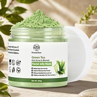 Masque facial en gelée cristalline en poudre, à base de Ganoderma, thé vert, camomille, biologique, hydro-peeling, pour usage SPA, 200g, marque privée