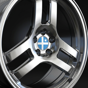 Cerchio in Lega Forgiata Classico a 3 Razze Argento Lucido 17 18 19 Pollici per <span class=keywords><strong>Auto</strong></span> <span class=keywords><strong>JDM</strong></span> ad Alte Prestazioni Fornitura Diretta dalla Fabbrica DOT - Product Image 2