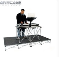 Structure de scène portable à pieds araignée pour panneaux 4x4 pieds, pour stand DJ, événements et location, vente en gros, légère et facile à assembler