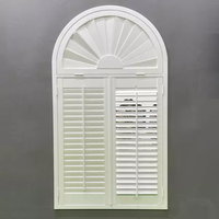 Persianas de Plantación TOMA con Diseño Arqueado para Ventanas, Venta de Persianas Blancas Personalizadas