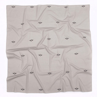 Accessoire de tête réutilisable vert doux sur mesure, best-seller, écharpe carrée en coton pur, motif animal, style décontracté