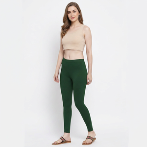 Women's Organic Cotton Bamboo Fiber Casual Summer <b>Leggings</b> Mid Waist Lightweight Breathable Eco-Friendly Yoga Wear Wholesale - Product Image 1