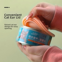 Couvre-boîte de conserve pour animaux de compagnie moderne en TPR et ABS sans BPA, réutilisable, pour aliments humides pour chats