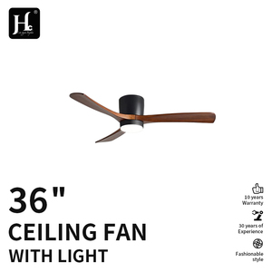 Ventilador de techo eléctrico de lujo de 52 pulgadas con motor Zhongshan DC, aspas de madera maciza, control remoto y luz para uso doméstico y hotelero. - Product Image 2