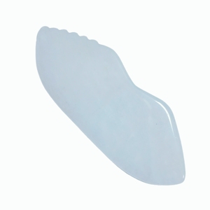Outil de massage en jade blanc anti-gonflement pour le visage, Guasha blanc pour le visage - Product Image 5