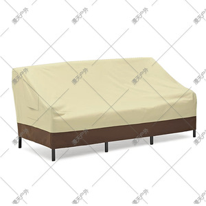 Funda para Sofá de Patio Exterior de 3 Plazas, Impermeable, Antipolvo, Rectangular, Diseño Moderno, Material de Poliéster, para Uso en Bancos - Product Image 5