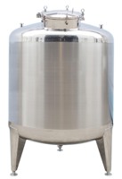 Réservoir de stockage scellé fixe 500L/1T/2T pour réservoir de stockage mixte en acier inoxydable de stockage de liquide d'eau