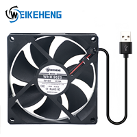 Ventilador USB de 90 mm, CC 5 V, 0.28 A, Ventilador Axial de Refrigeración, 9025, Sin Escobillas, Silencioso, Alto Flujo de Aire, para Router, Portátil, Mini PC, Refrigeración de Electrónica DIY